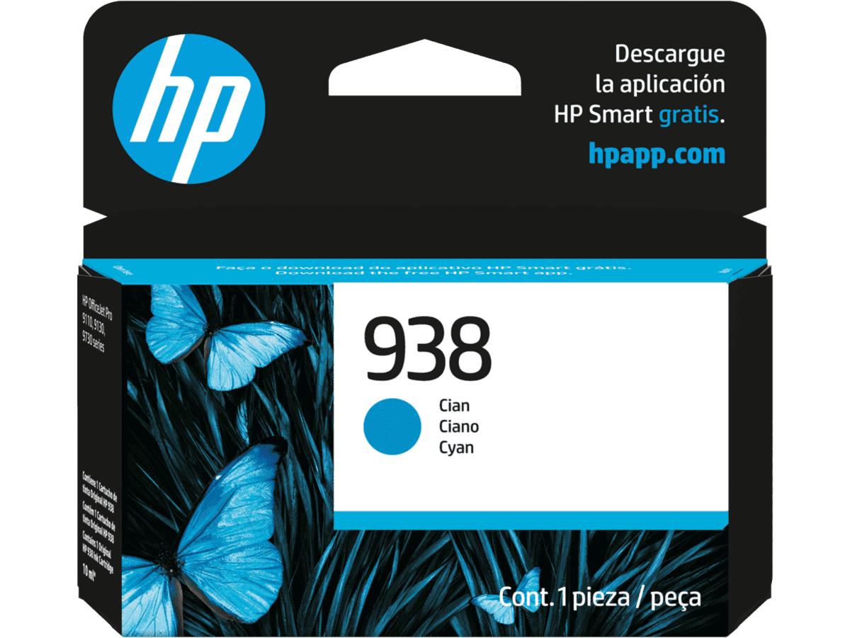 HP 938 CYAN ORIGINAL INK CARTRIDGE