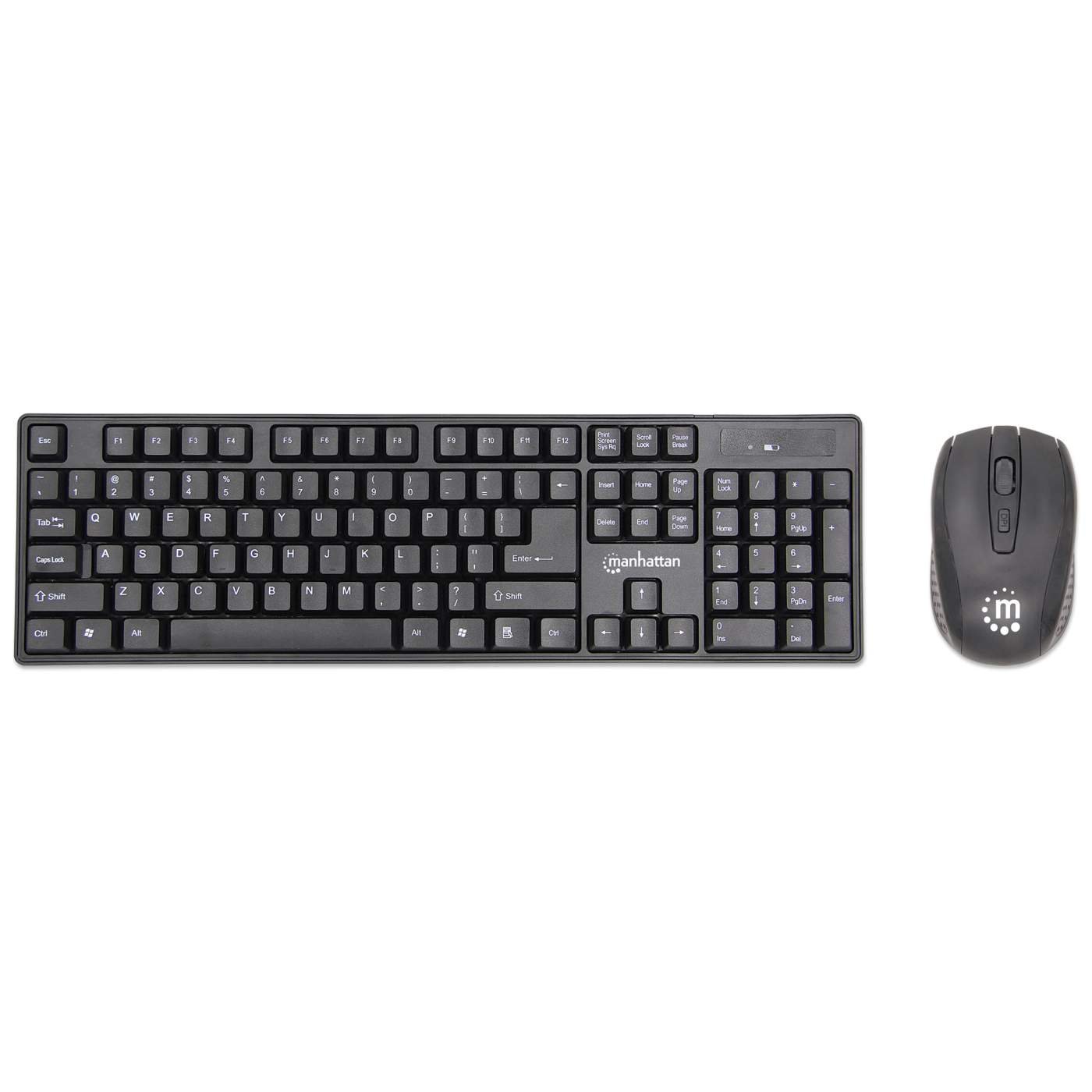 KIT TECLADO Y MOUSE USB OPTICO inalambrico