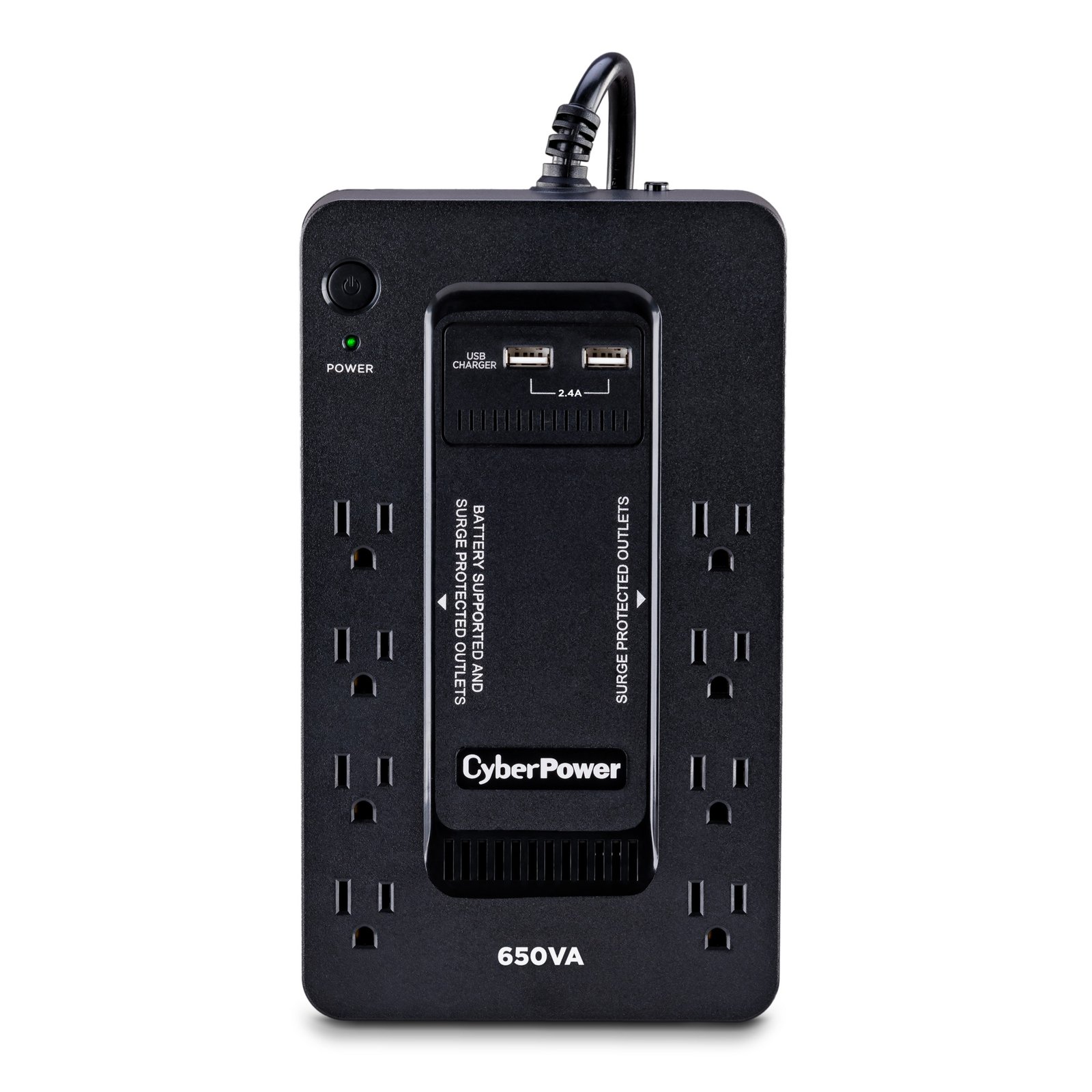 650VA / 360W STANDBYGABINETE Compacto 8 NEMA 5-15R 4 respaldo