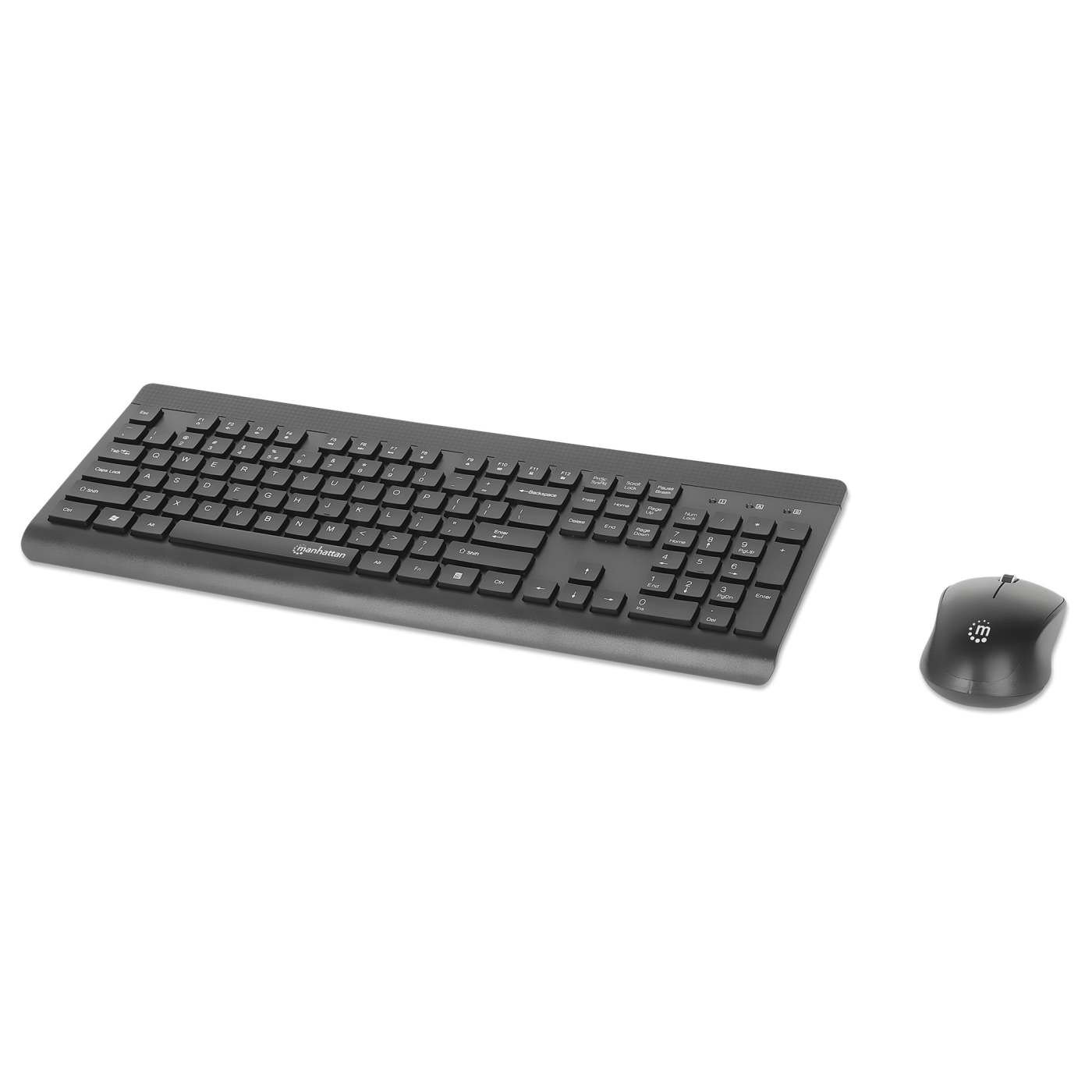 TECLADO Y MOUSE OPTICO INALAMBR 2.4G Negro combo
