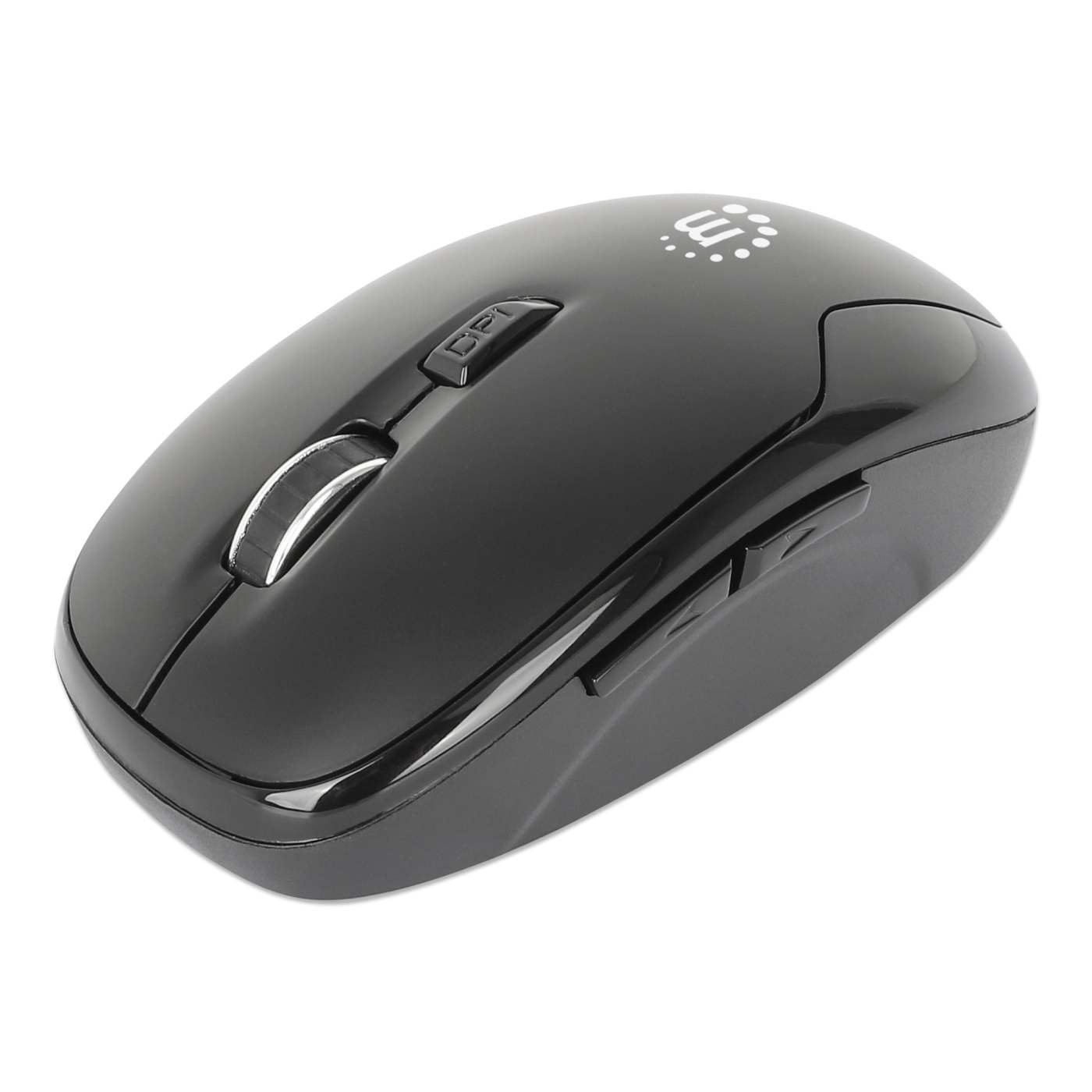 MOUSE OPTICO INALAMBRICO 6 botones Diestro 2.4G Negro