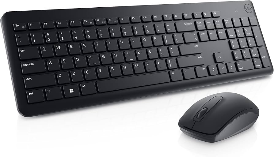 DELL WIRELESS KEYBOARD AND MOUSE KM3322W WIPE-OUT KEYS/6 MULTI