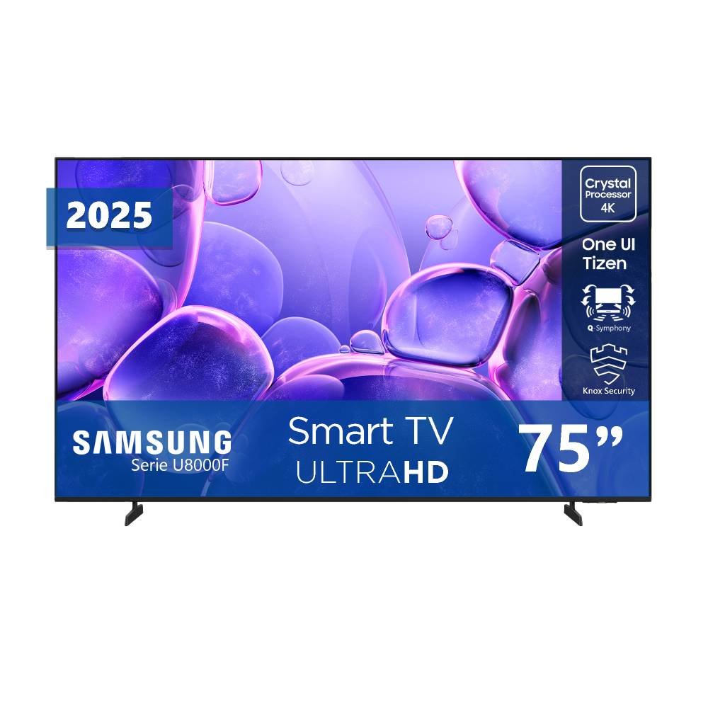 PANTALLA SAMSUNG 75 CRYSTAL 4K U8000 LED/SMART TV/HDR+/METAL STRE