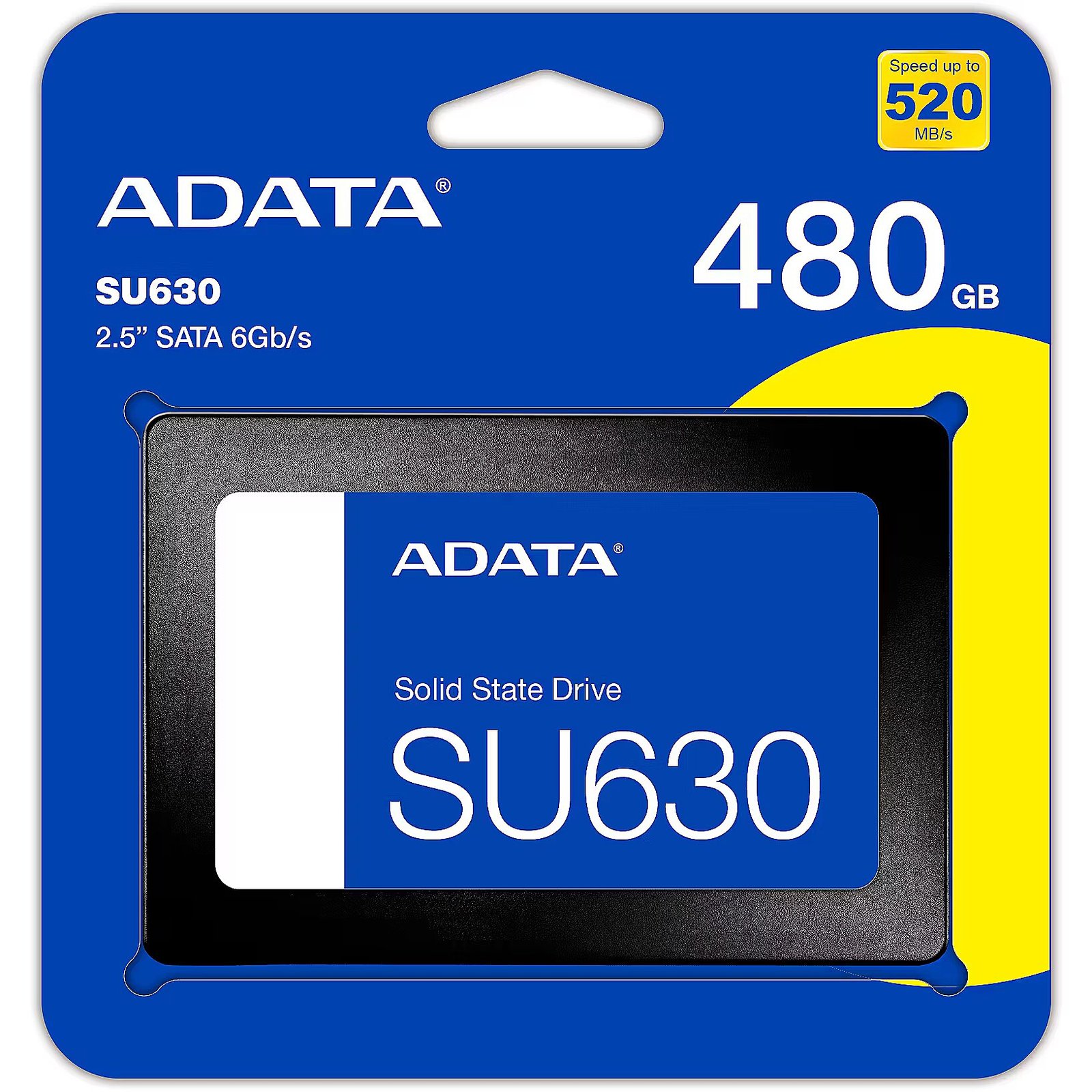 ADATA SSD 480GB 2.5 QLC 3D SATA 450MB/S 6GB/S ASU630SS-480GQ-R