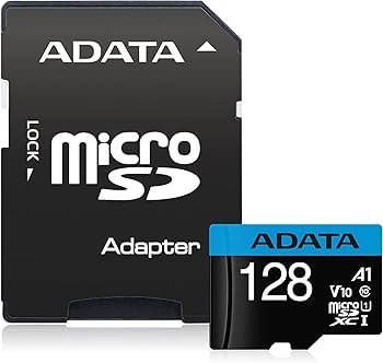 ADATA MICROSD PREMIER 128GB CLASS10-RETAIL A1 ADAPATER AZUL AUS