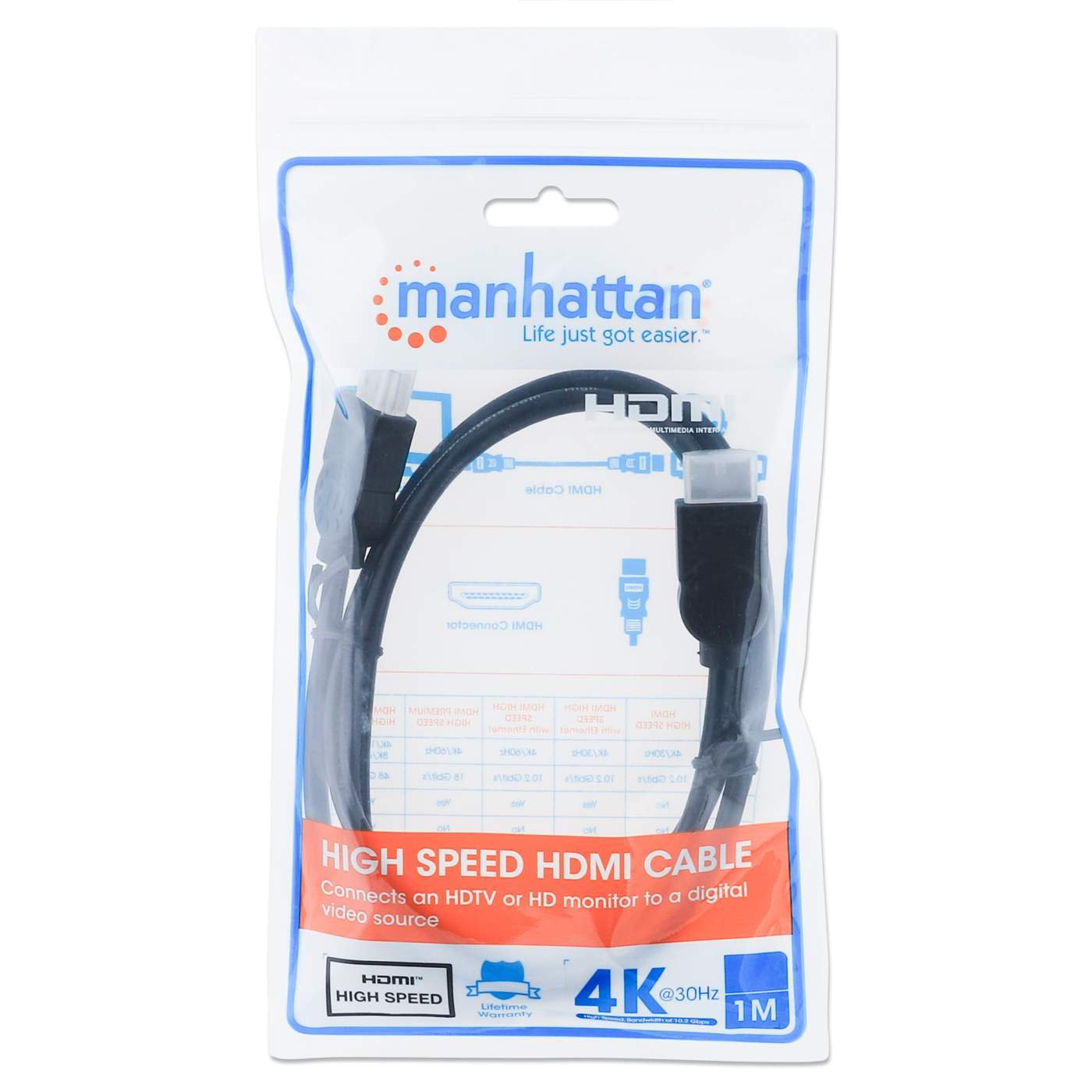 CABLE HDMI 1.4 M-M  1.0M .