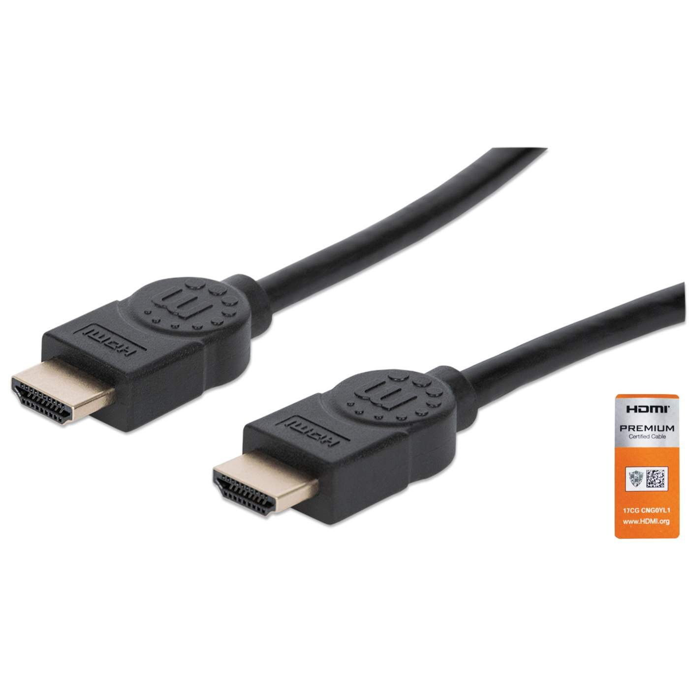 CABLE HDMI 2.0 PREMIUM 4K 1.0M CERTIFICADO M-M