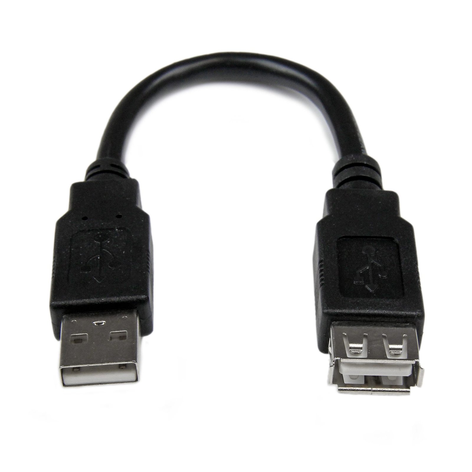 CABLE EXTENSOR USB 2.0 MACHO A HEMBRA DE 15CM   .