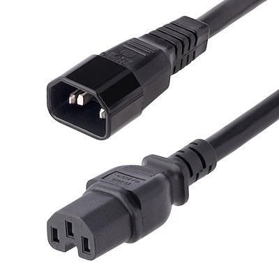 CABLE 1.8M ADAPTADOR 14 AWG C14 A C15 JUMPER BRIDGE SERVIDOR.