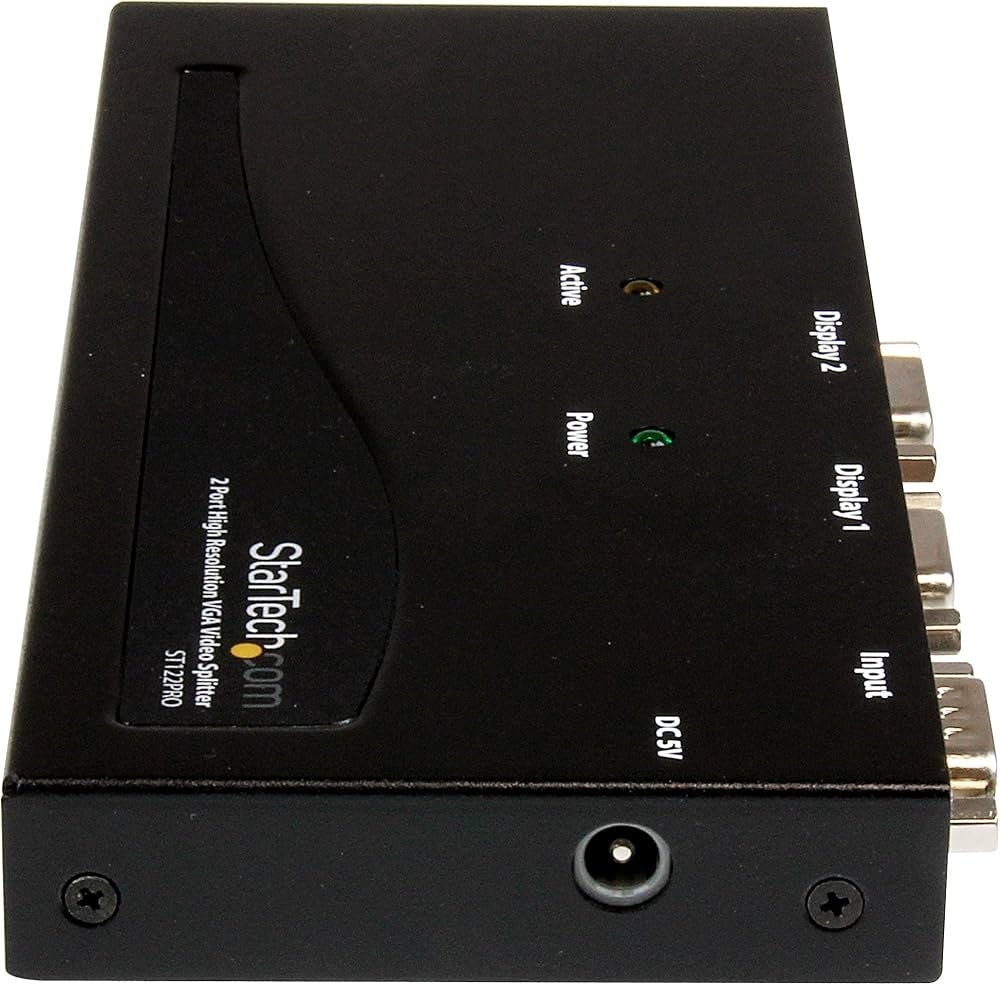 DUPLICADOR DIVISOR VIDEO VGA 2 PUERTOS 350MHZ SPLITTER