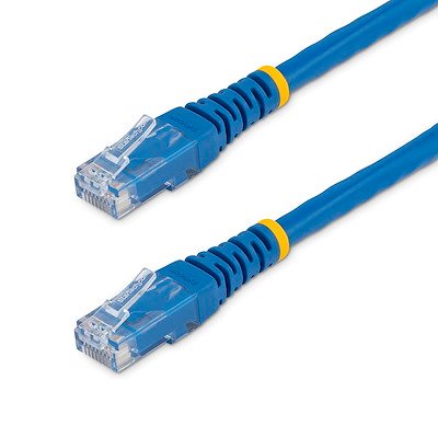 CABLE AZUL MOLDEADO DE 3M CAT6 RJ45 UTP GIGABIT ETHERNET