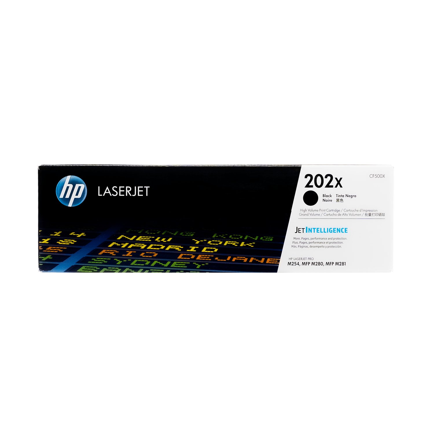HP 202X CF500XHIGH YIELD BLACK ORIGINAL LASERJET TONER CARTR