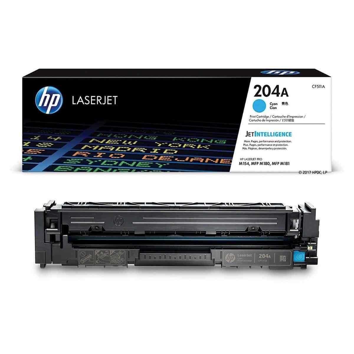 HP 204A CYAN LASERJET TONER CARTRIDGE CF511A