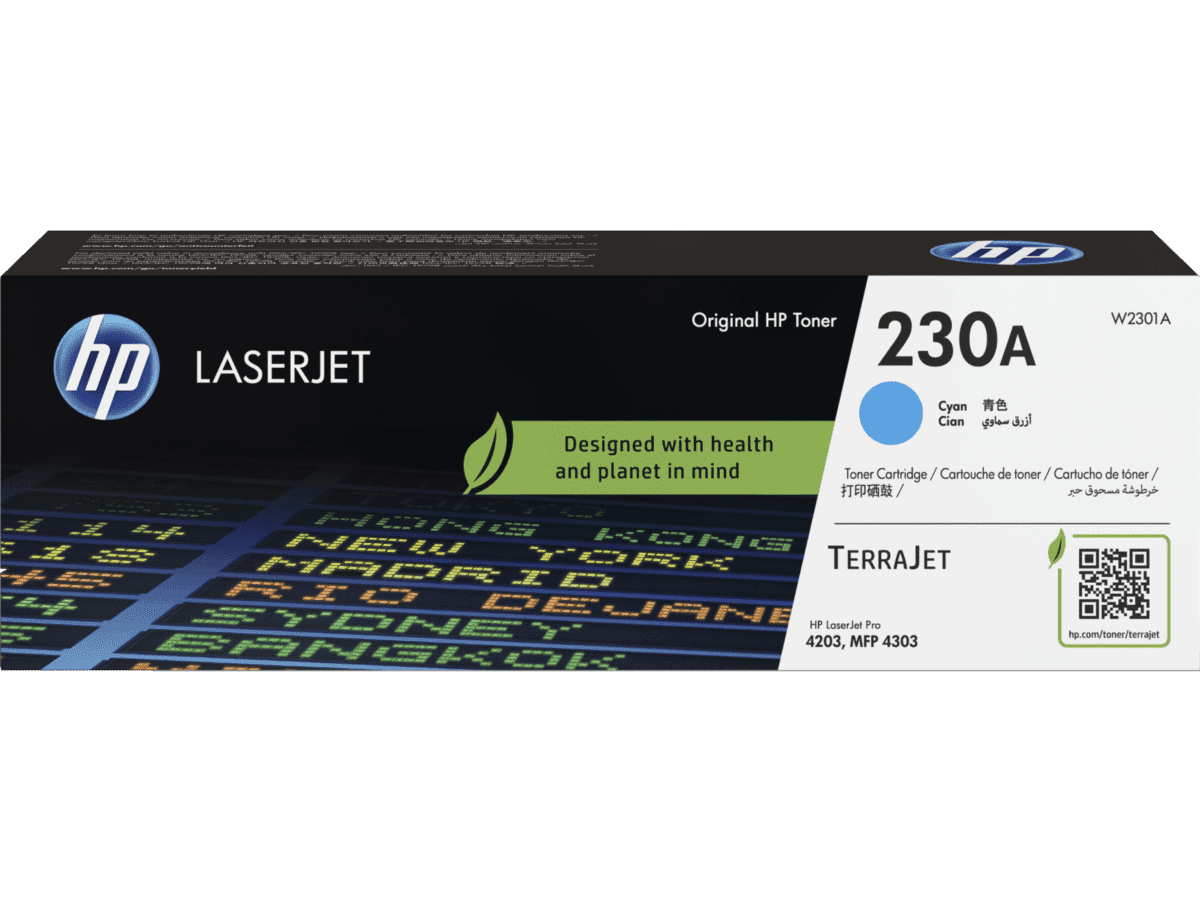 HP 230A CYAN ORIGINAL LASERJET TONER 1800PAGS