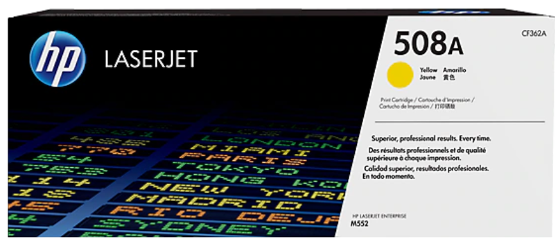 HP 508A YELLOW LASERJET TONER CARTRIDGE