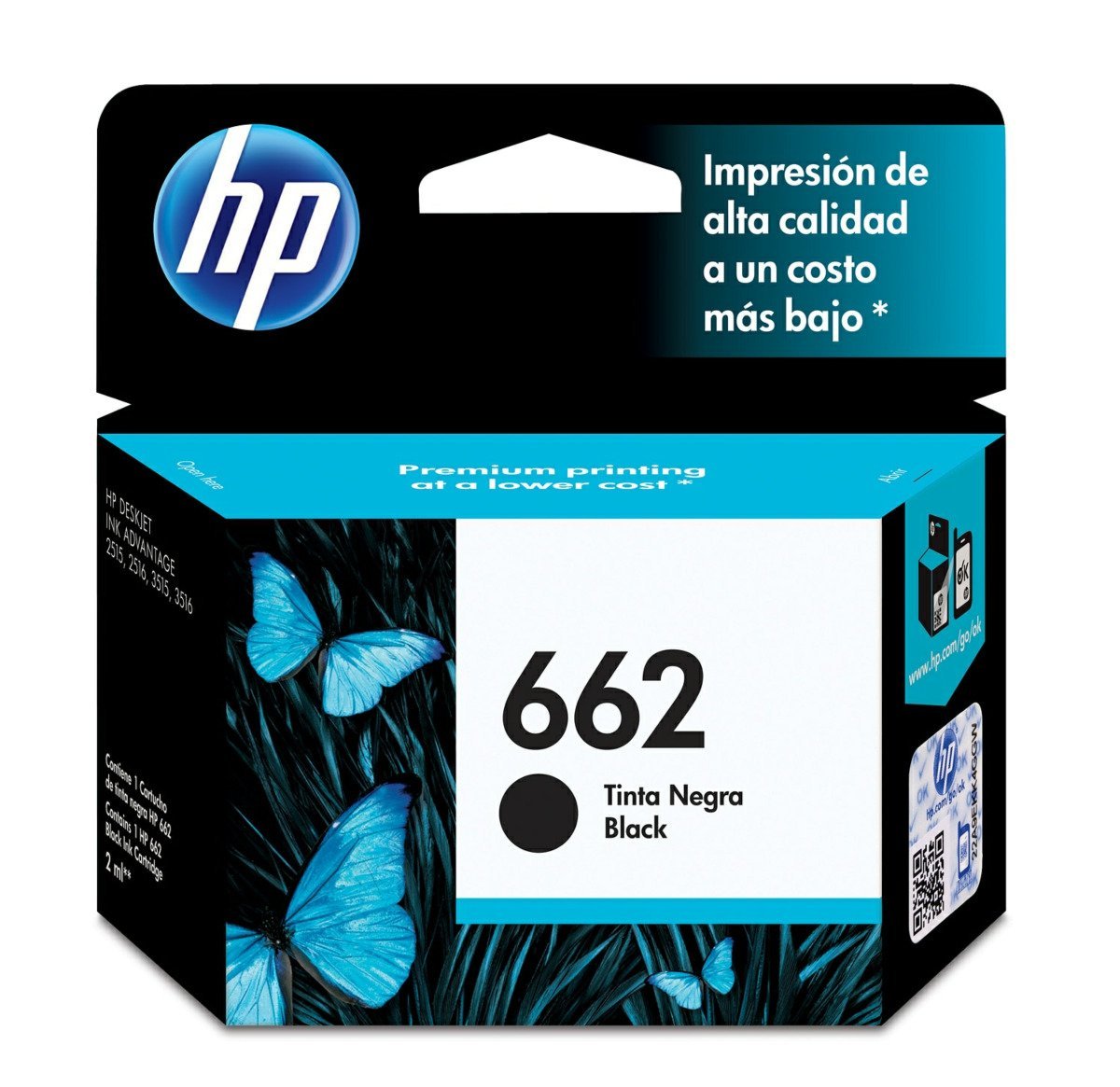 TINTA NEGRA HP 662
