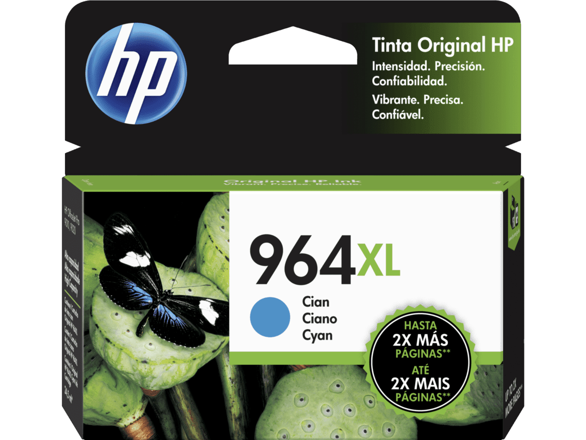 TINTA CYAN HP 964XL RENDIMIENTO 1600 PAGINAS 3JA54AL