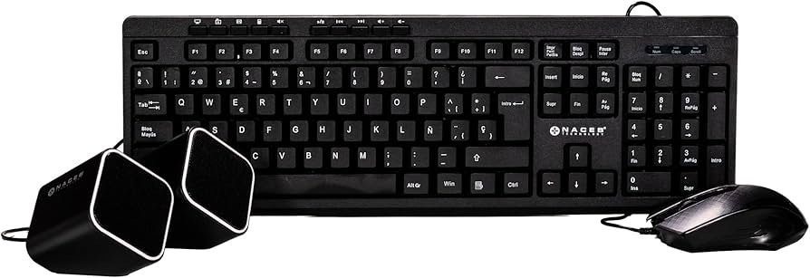 KIT: TECLADO MOUSE Y BOCINA NE GRO MULTI